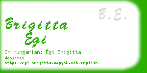 brigitta egi business card