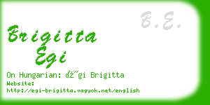 brigitta egi business card